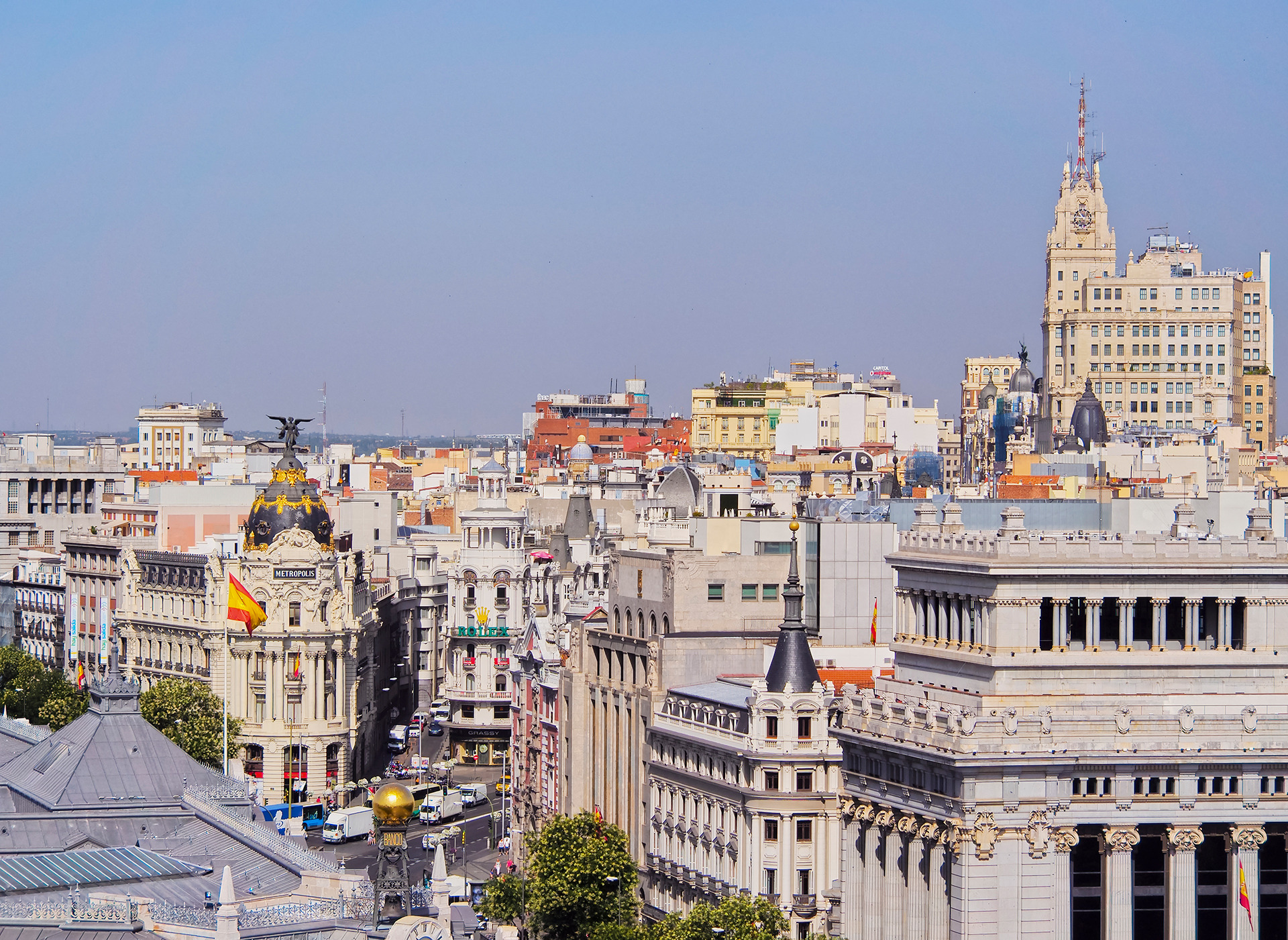 Madrid architecture and urban landscape